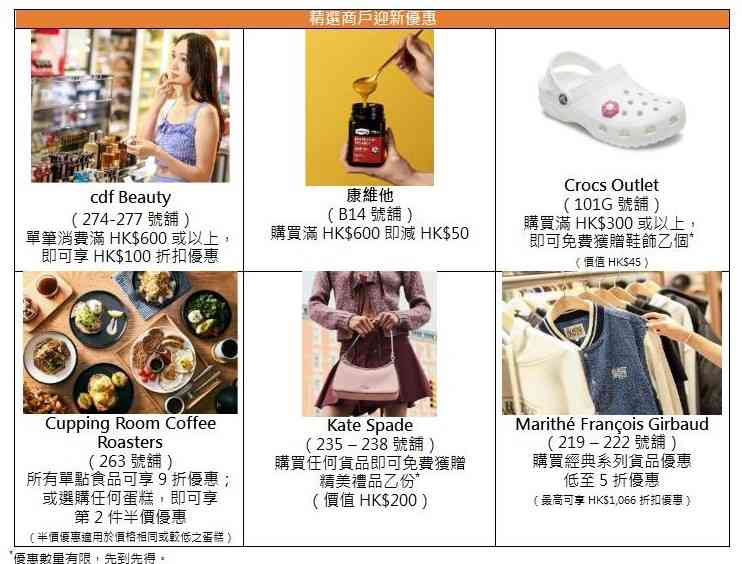 著數優惠︱東薈城名店倉周年慶新會員$1,400迎新優惠＋換領$100商場電子現金券＋6張免費泊車攻略