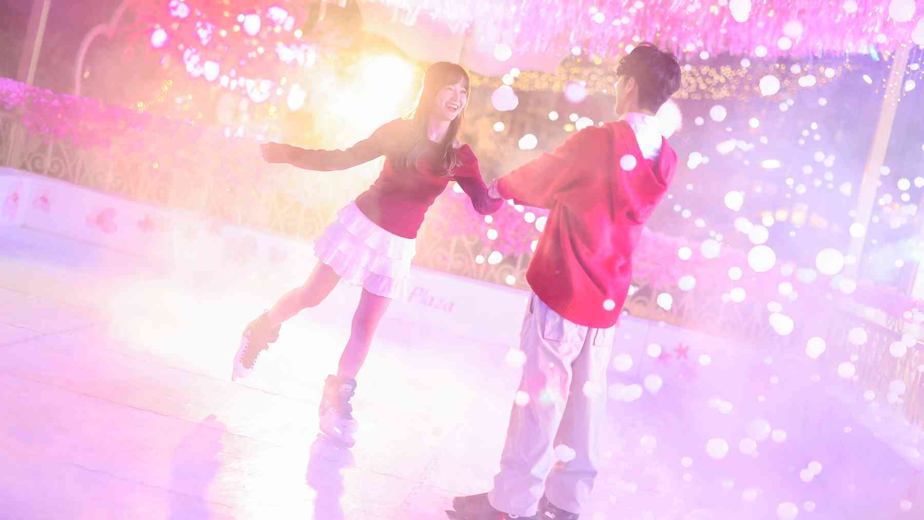 甜蜜光影泡泡溜冰場