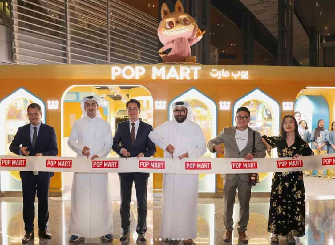 泡泡瑪特 | 中東首店設於多哈機場，推行24小時營業