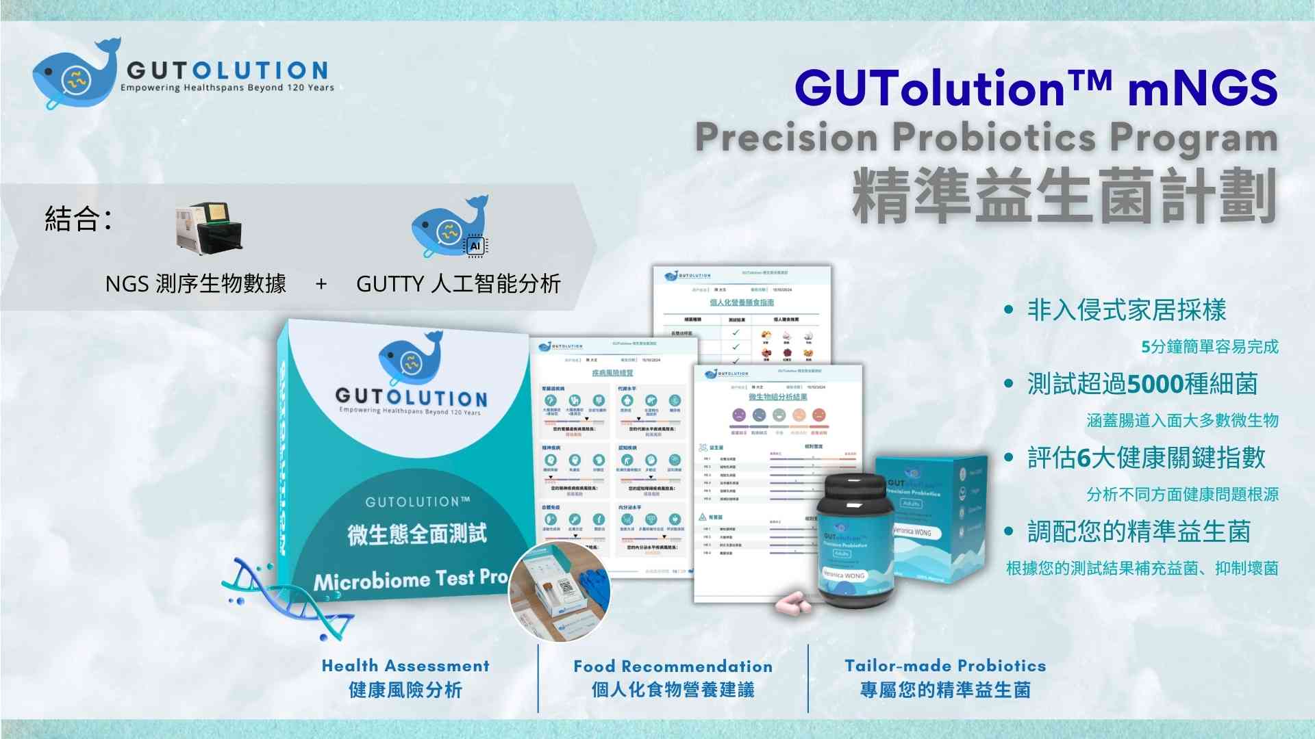 AI分析腸道微生態數據 GUTolution獲獎計劃開拓個人化健康新領域
