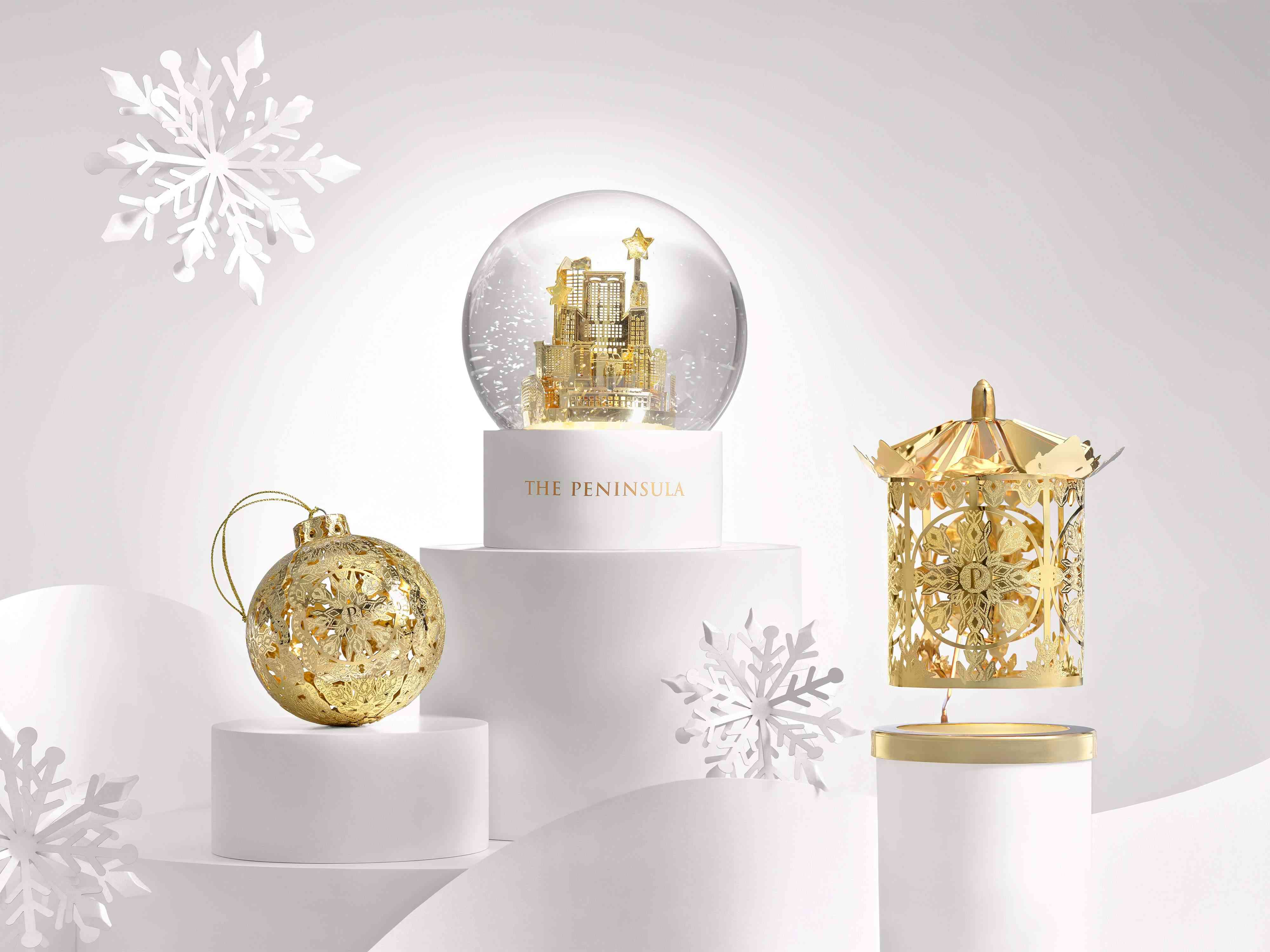 聖誕甜品2025｜半島酒店造型倒數月曆最搶眼！金色魔法雪球、威士忌盡現節日奢華感
