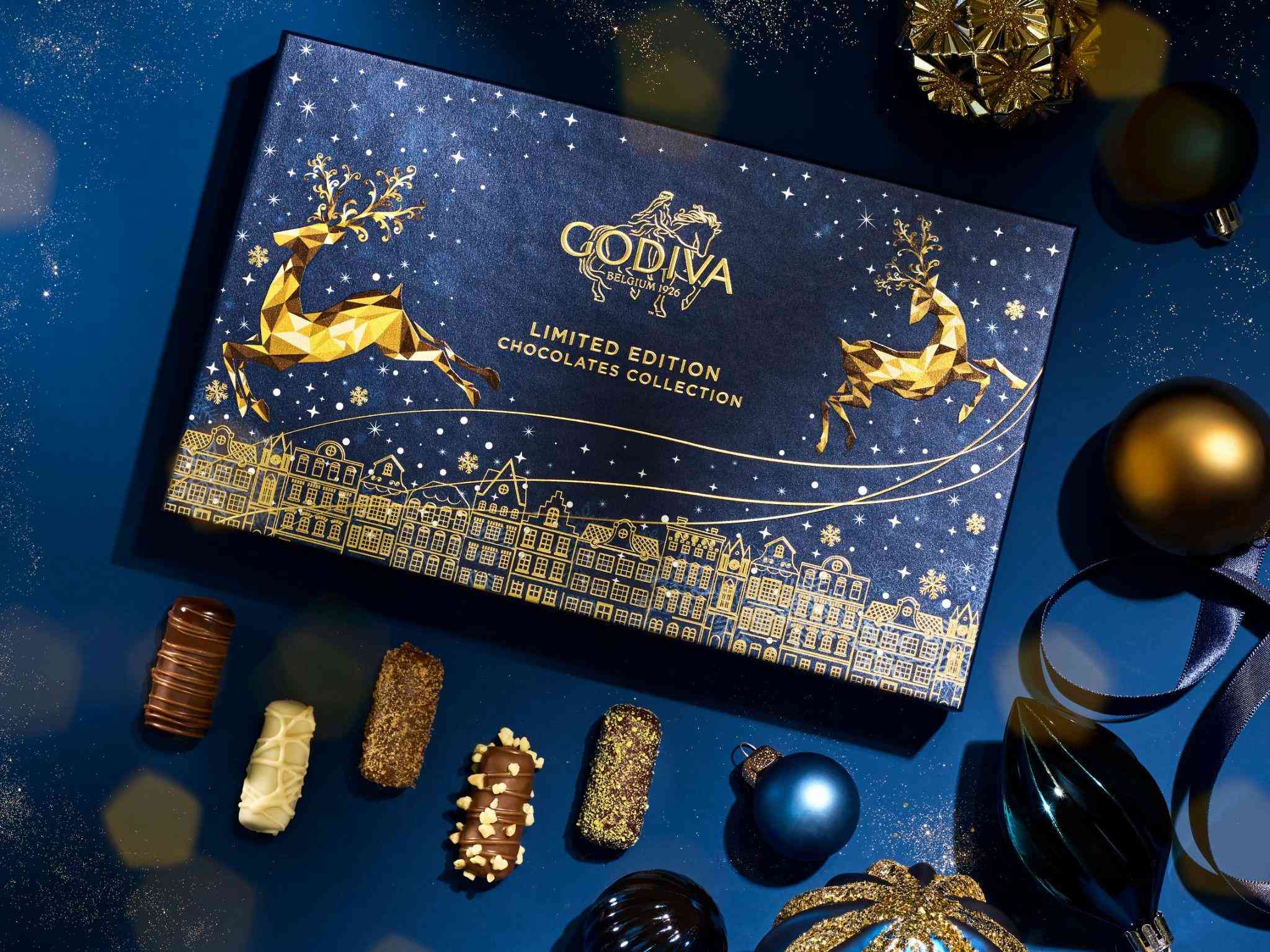 聖誕甜品2025｜GODIVA推出5款限定朱古力，專門店購買加$128送水晶球雪花杯，限時購買享折扣優惠