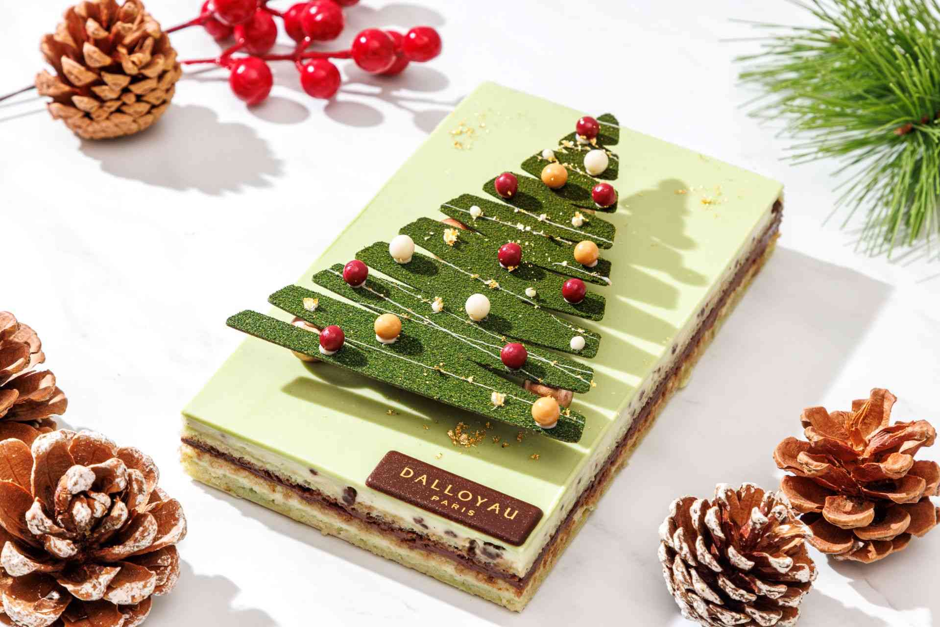 聖誕甜品2025｜法國名牌Dalloyau 新推節日甜品：可愛薑餅人、聖誕樹薄荷朱古力蛋糕、手工朱古力