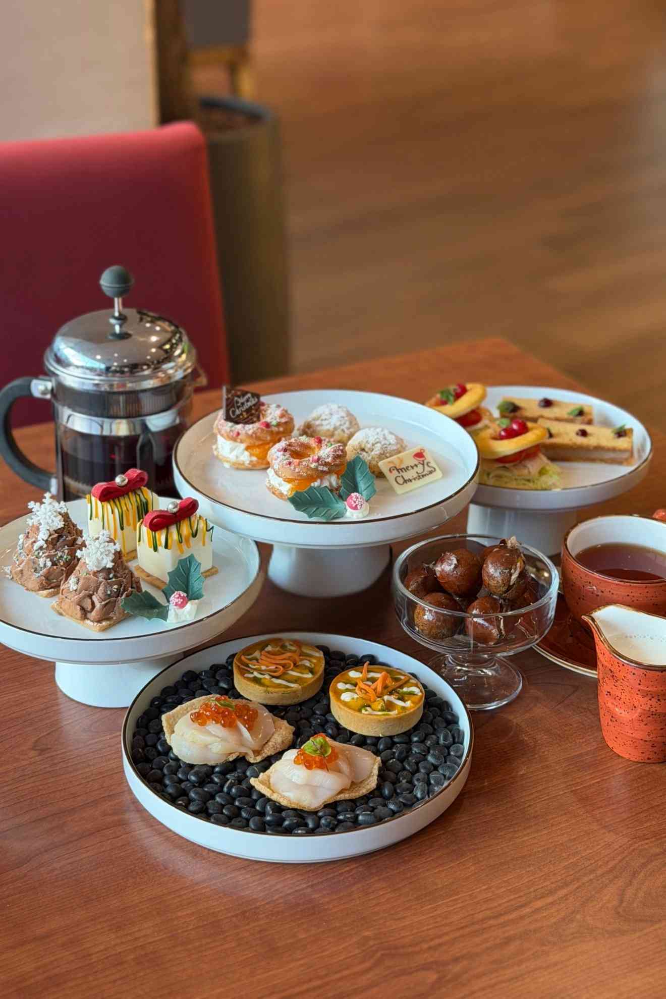 聖誕自助餐2025︱沙田凱悅海鮮＋蛇羹＋大閘蟹任食，下午茶每位$244起＋聖誕花環工作坊