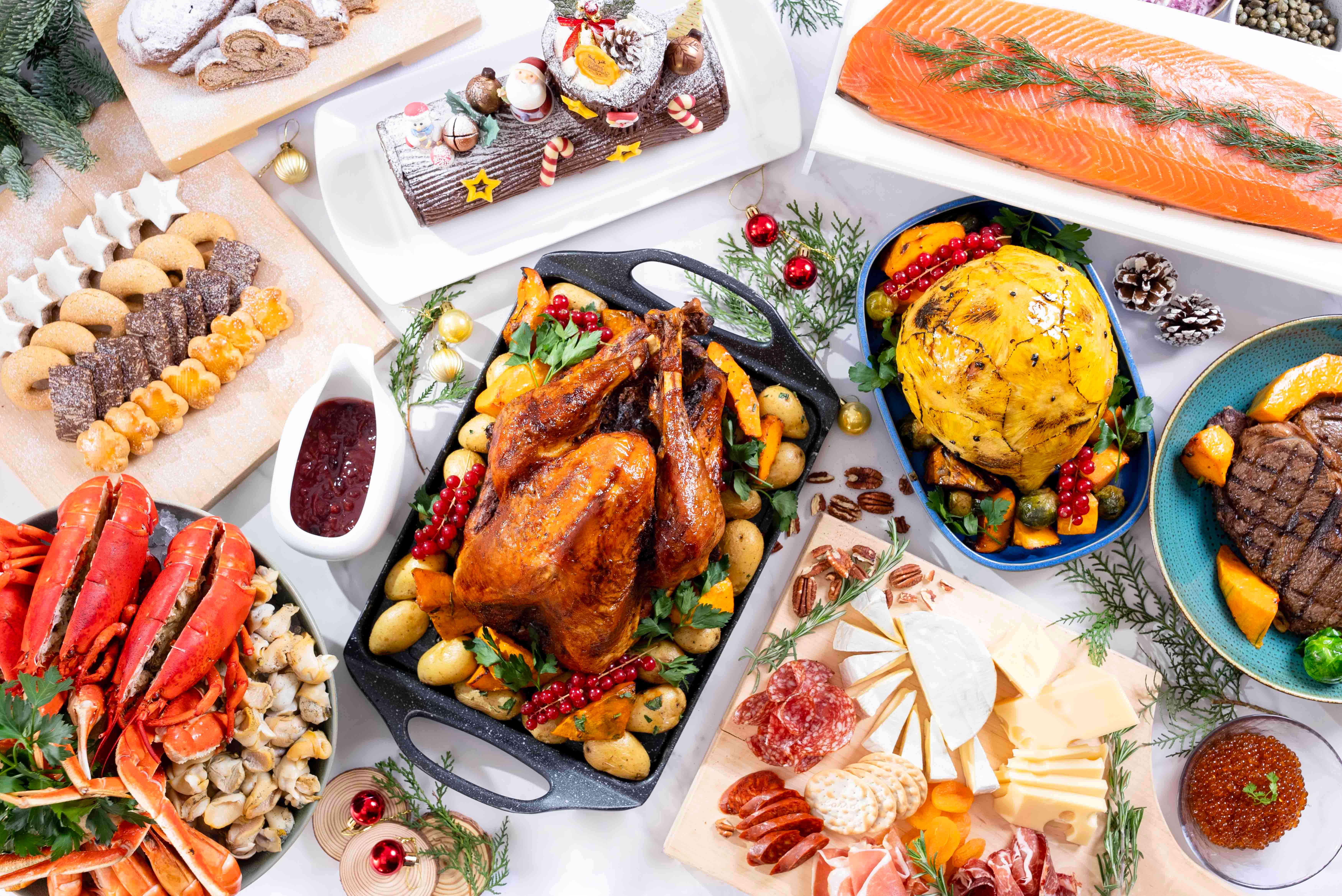 聖誕自助餐2025︱沙田凱悅海鮮＋蛇羹＋大閘蟹任食，下午茶每位$244起＋聖誕花環工作坊