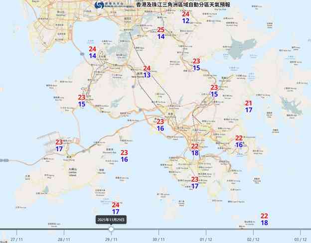 天氣預報︱周五降溫最低12度+東北季候風極乾燥+熱帶風暴天琴周末有雨 天氣預報︱周五降溫最低12度+東北季候風極乾燥+熱帶風暴天琴周末有雨