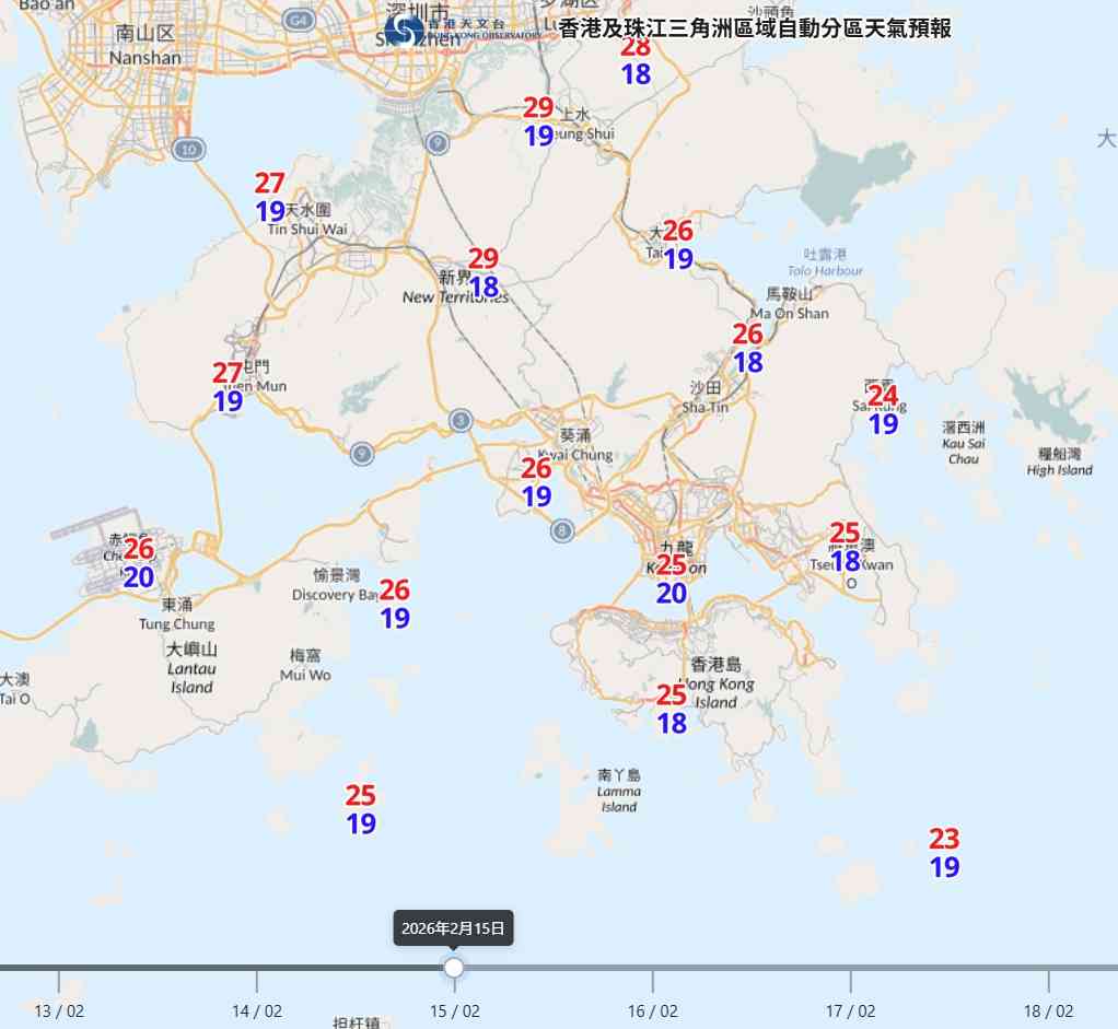 新春天氣預報︱年廿九東北季候風＋潮濕有霧＋初一大風稍涼＋初二煙花夜最低14度