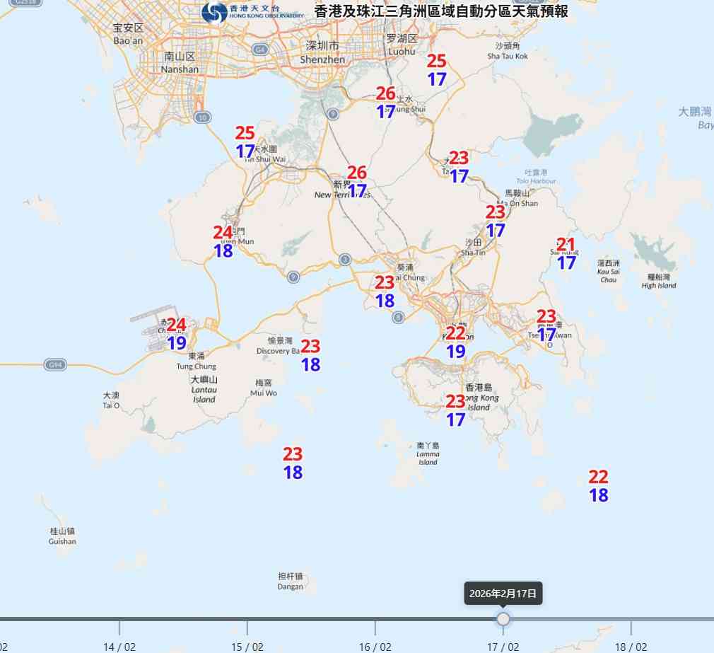 新春天氣預報︱年廿九東北季候風＋潮濕有霧＋初一大風稍涼＋初二煙花夜最低14度