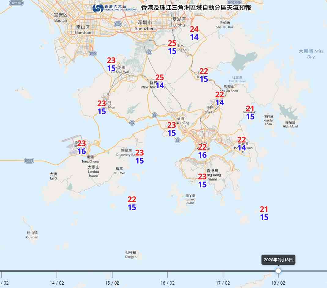新春天氣預報︱年廿九東北季候風＋潮濕有霧＋初一大風稍涼＋初二煙花夜最低14度
