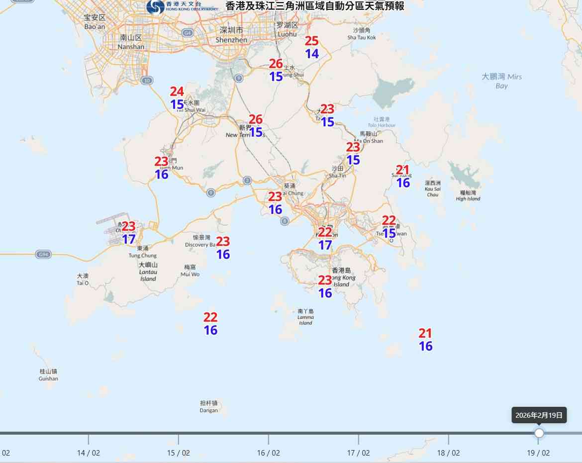 新春天氣預報︱年廿九東北季候風＋潮濕有霧＋初一大風稍涼＋初二煙花夜最低14度