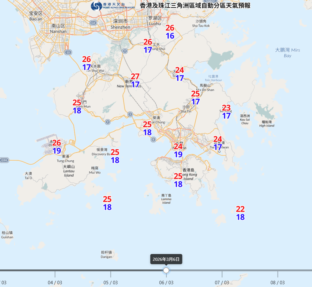 天氣預報︱冷鋒殺到！周三有雨清涼最低13度＋周五起轉晴乾燥濕度50%