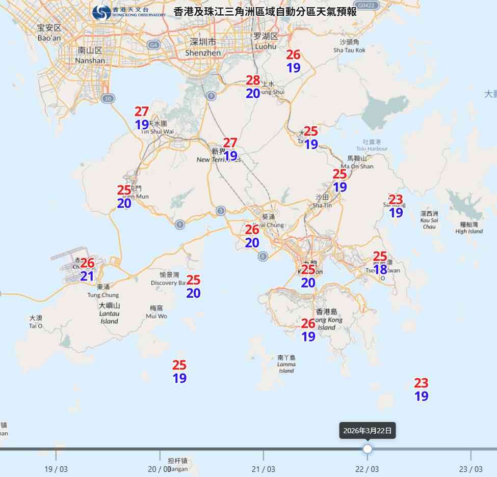 天氣預報︱周四溫暖最高30度！濕度95%有霧＋周五春分回南天＋多雲有微雨