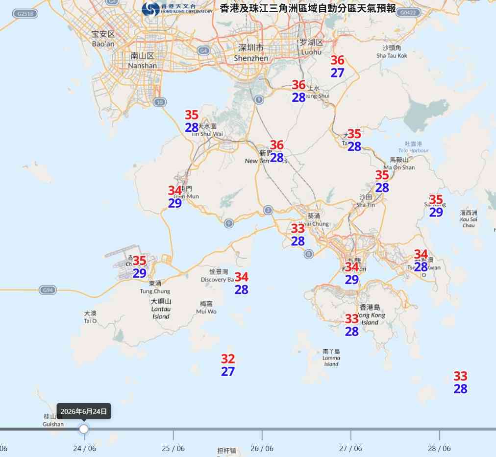 天氣預報︱本周酷熱周三最高36度＋周六日驟雨雷暴＋強颱風米克拉預測