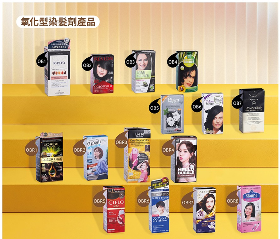 消委會︱24款染髮劑效能及安全評測，$30露華濃總評5星，全未檢出重金屬或禁用致敏物質＋使用染髮用品小貼士