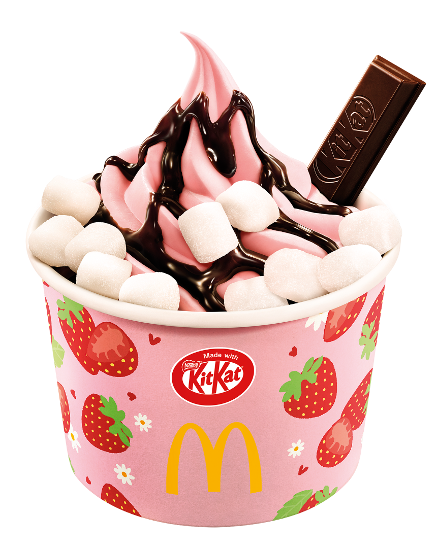 美食優惠︱麥當勞草莓新地筒$8、草莓芭菲配KITKAT+迷你麻糬$17+App減$3 美食優惠︱麥當勞草莓新地筒$8、草莓芭菲配KITKAT+迷你麻糬$17+App減$3