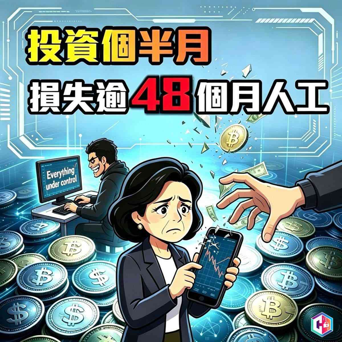 網上投資騙案｜40多歲女子微信結識「加密貨幣投資專家」，個半月損失超過$120萬港元