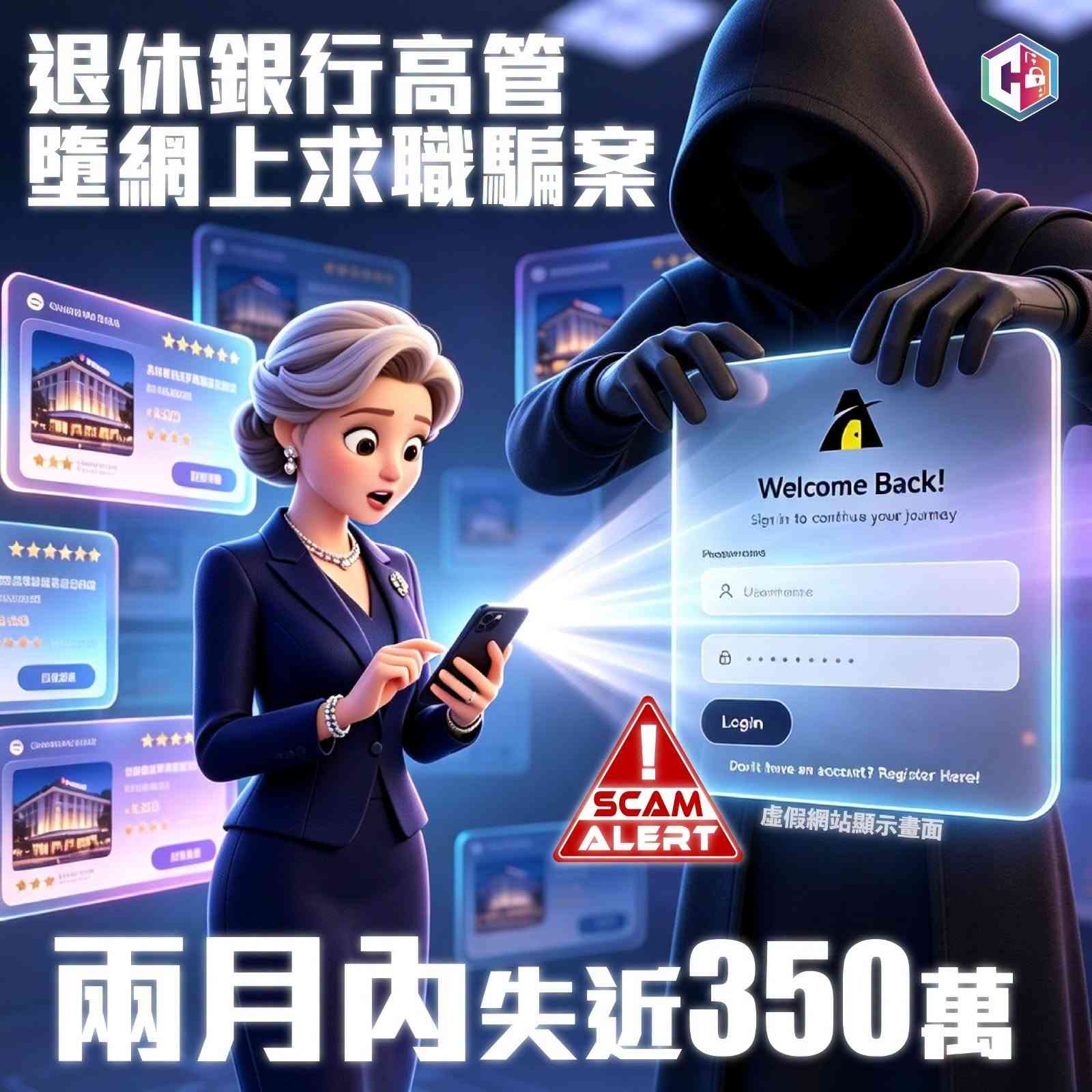 網上求職騙案｜退休銀行高層誤墜「招聘酒店刷單」陷阱 損失近$350萬