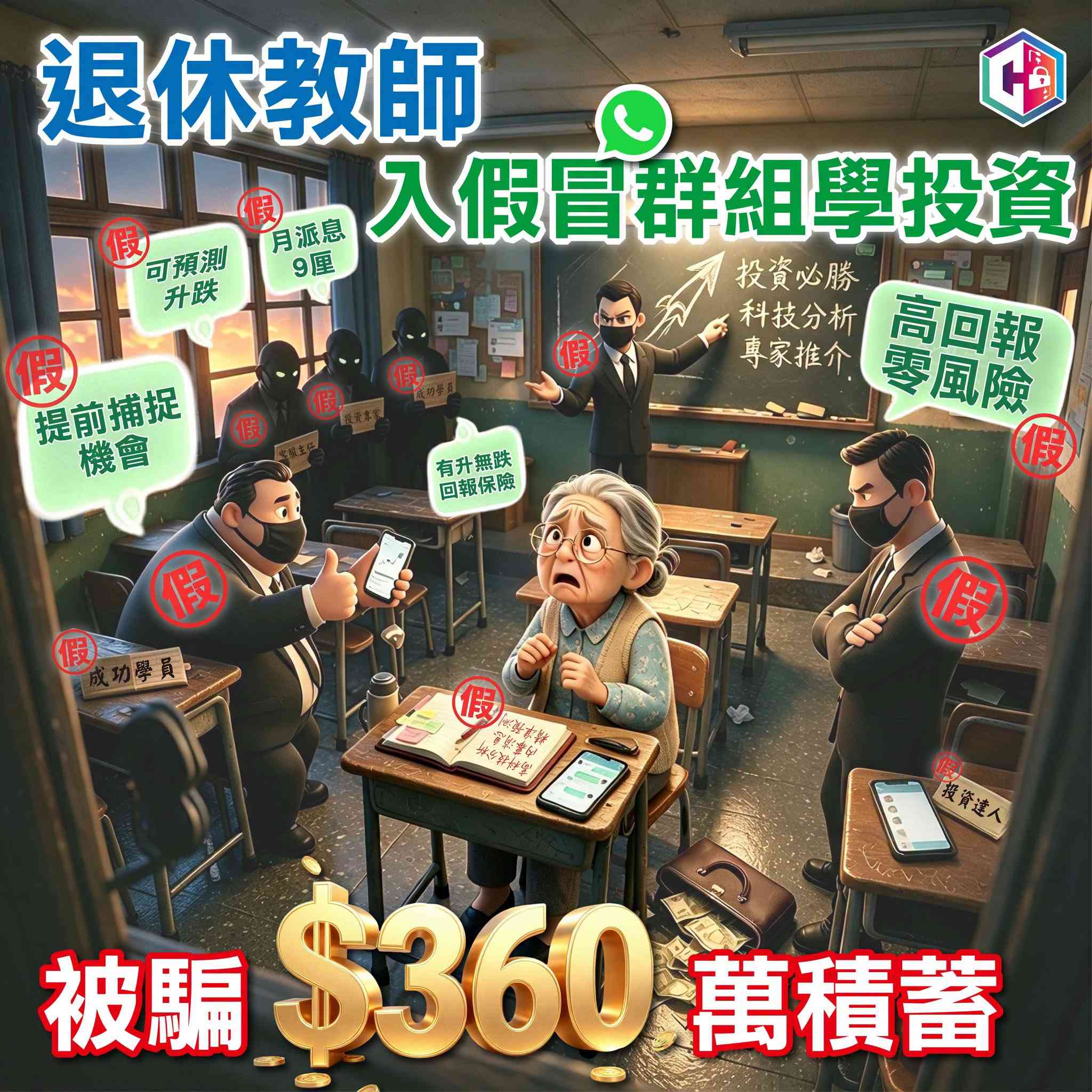 投資騙案｜警過去7日接逾100宗投資騙案 &nbsp;總損失金額超過$1.5億！退休教師加入「群組」學投資 被騙$360萬