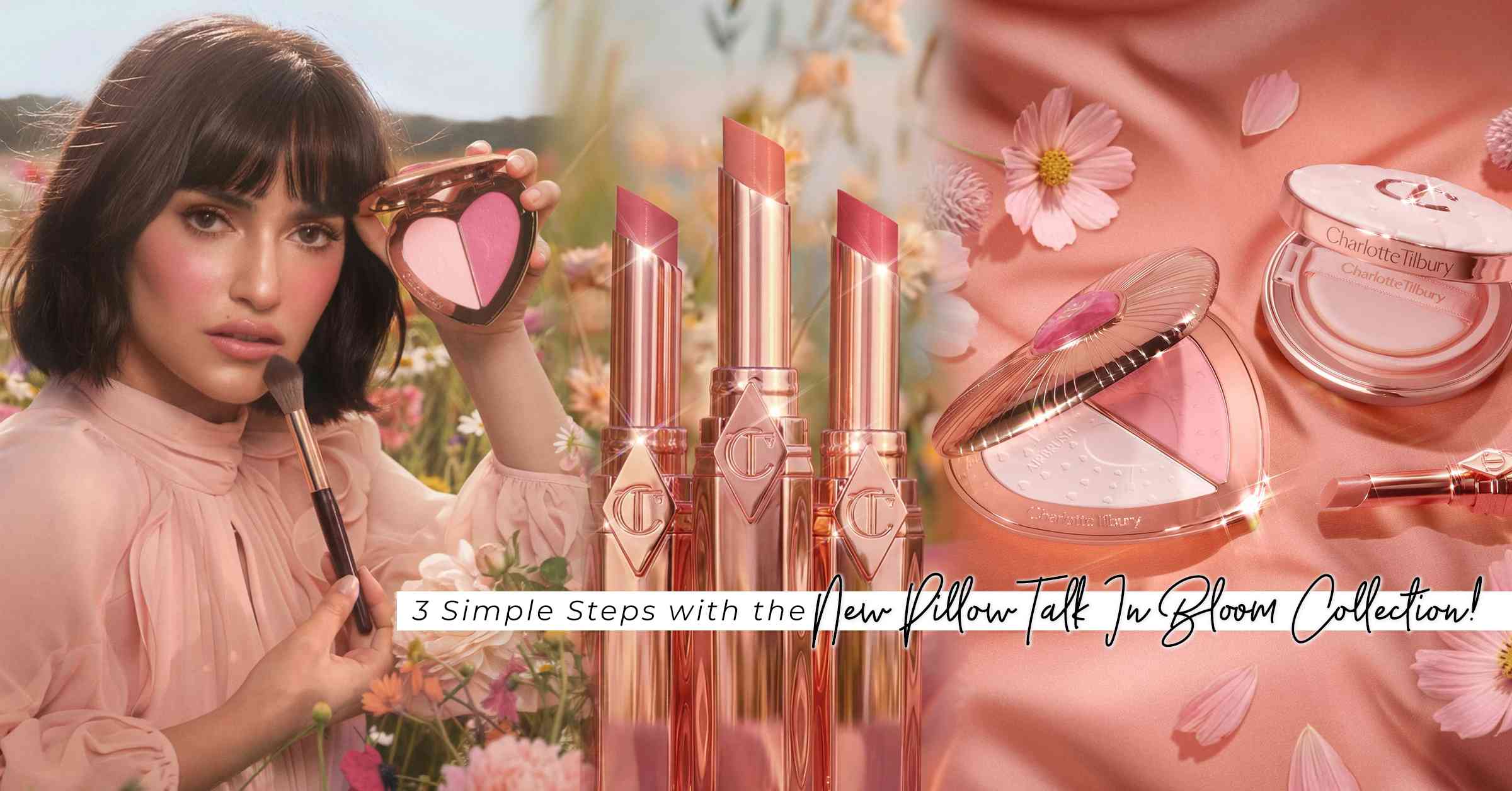 亞洲肌膚友好！Charlotte Tilbury全新夢幻嫩光系列登場：三步打造花瓣粉嫩妝容