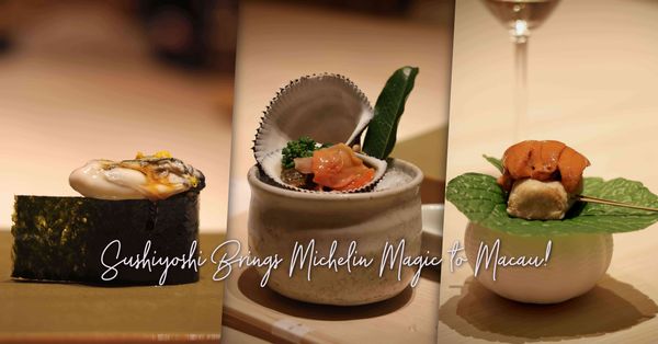 日本米芝蓮二星傳奇「壽司芳」登陸澳門！揚海老芋配北海道海膽、...