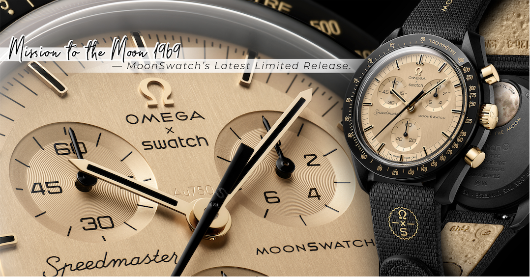 全新Swatch x Omega MoonSwatch出爐！限量黑金款「Mission To The Moon 1969」致敬登月