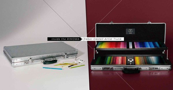 RIMOWA x Faber-Castell 彩鉛箱開賣！經典鋁鎂合金箱、120色油性彩鉛，把工作室帶上旅途