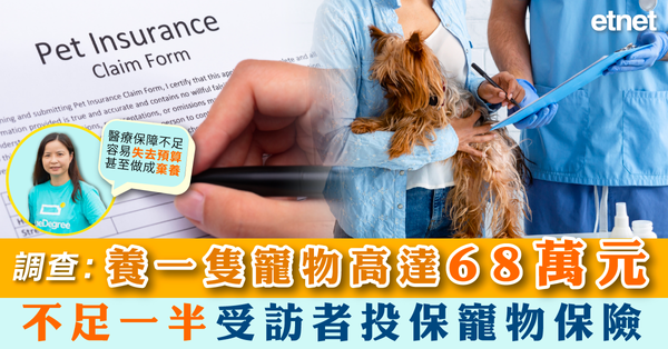 財經| 調查：養一隻寵物高達68萬元，不足一半受訪者投保寵物保險
