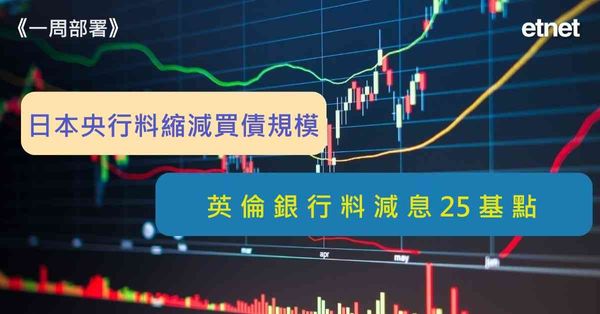 一周部署 | 日本央行料縮減買債規模，英倫銀行料減息25基點（有片）