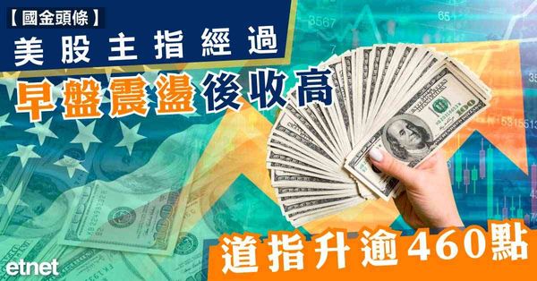 美股 | 美股主指經過早盤震盪後收高，道指升逾460點