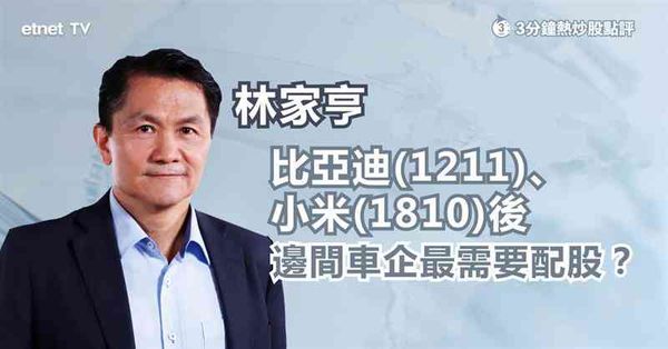 車股配股｜繼比亞迪、小米後，邊間車企最需要配股？