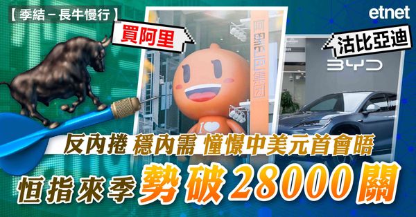 季結－長牛慢行 | 反內捲穩內需  憧憬中美元首會晤  恒指來季勢破28000關  買阿里沽比亞迪