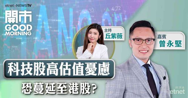 曾永堅：環球股市Risk Off氣氛濃 宜留意科技股持倉比例，防守股首選中資電訊股