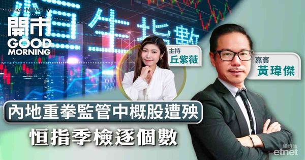 黃瑋傑：外圍消息造好惟港股偏弱，修復牛熊線成後市關鍵