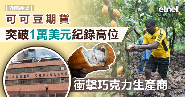 國際新聞 | 可可豆期貨突破1萬美元紀錄高位，衝擊巧克力生產商
