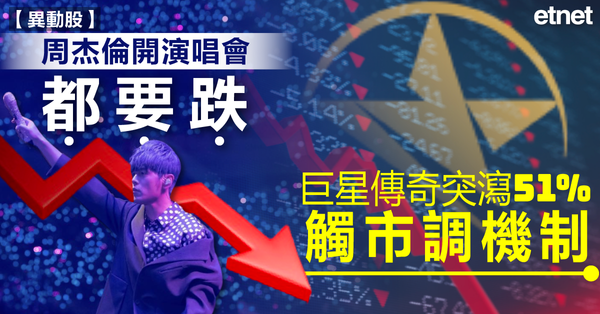 周杰倫 | 周杰倫開演唱會都要跌，巨星傳奇突瀉51%觸市調機制