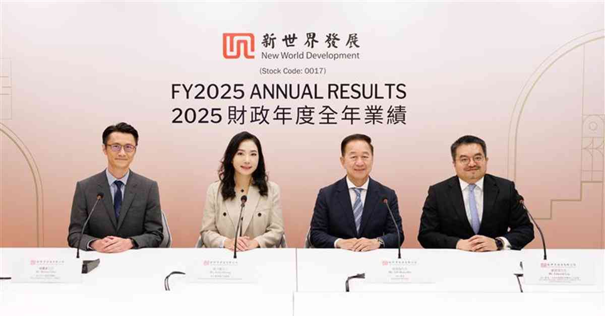 新世界全年持續經營業務淨虧損擴至163億元，總債務1461億元