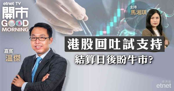 溫傑：恒指仍處反彈浪整固期，料續於16000點至17200點區間橫行