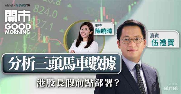 伍禮賢：港股短期缺乏方向，料恒指於19600點至22600點上落
