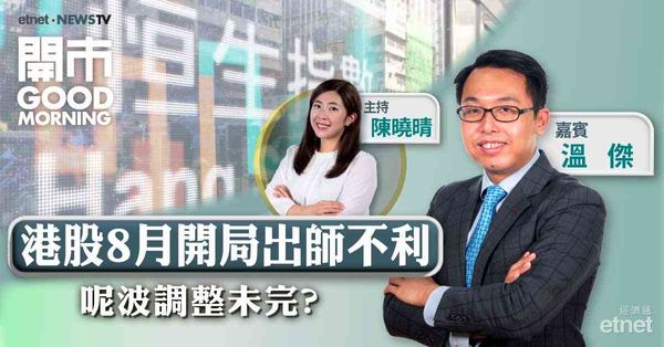 溫傑：港股短期續有整固留意阻力位25700點，中期需觀望業績因素