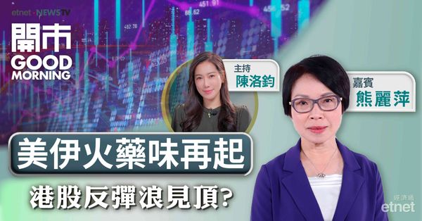 熊麗萍：恒指能否衝破二萬四關口視乎主力科網股表現