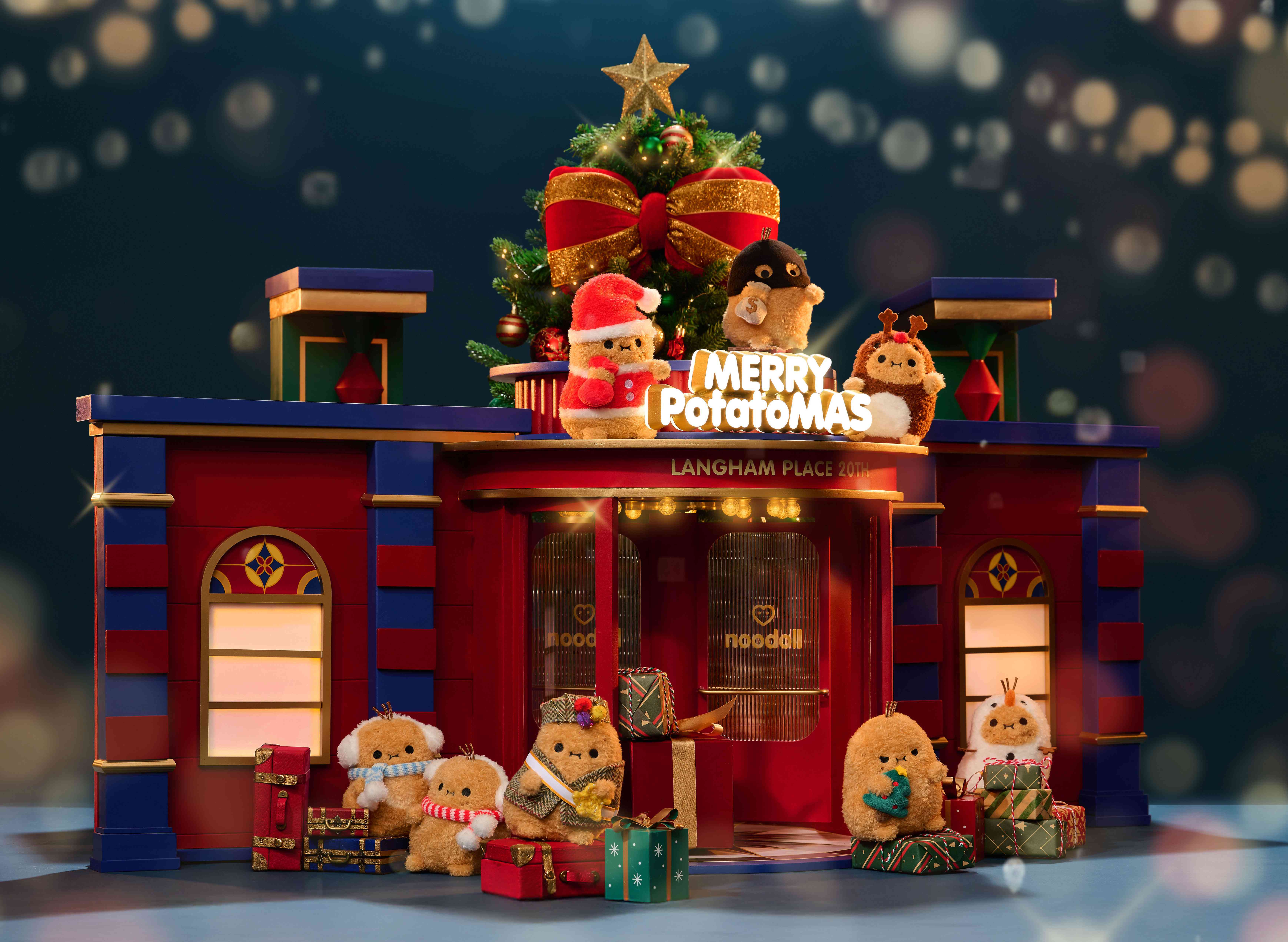 旺角朗豪坊| 朗豪坊20周年压轴鉅献 “Langham Place Noodoll: Merry PotatoMAS” 圣诞盛典华丽揭幕 英国爆红薯仔Noodoll首度来港 满载温暖疗愈创意