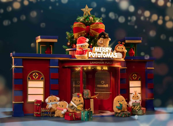 旺角朗豪坊｜ 朗豪坊20周年压轴鉅献 “Langham Place Noodoll: Merry PotatoMAS” 圣诞盛典华丽揭幕 英国爆红薯仔Noodoll首度来港　满载温暖疗愈创意