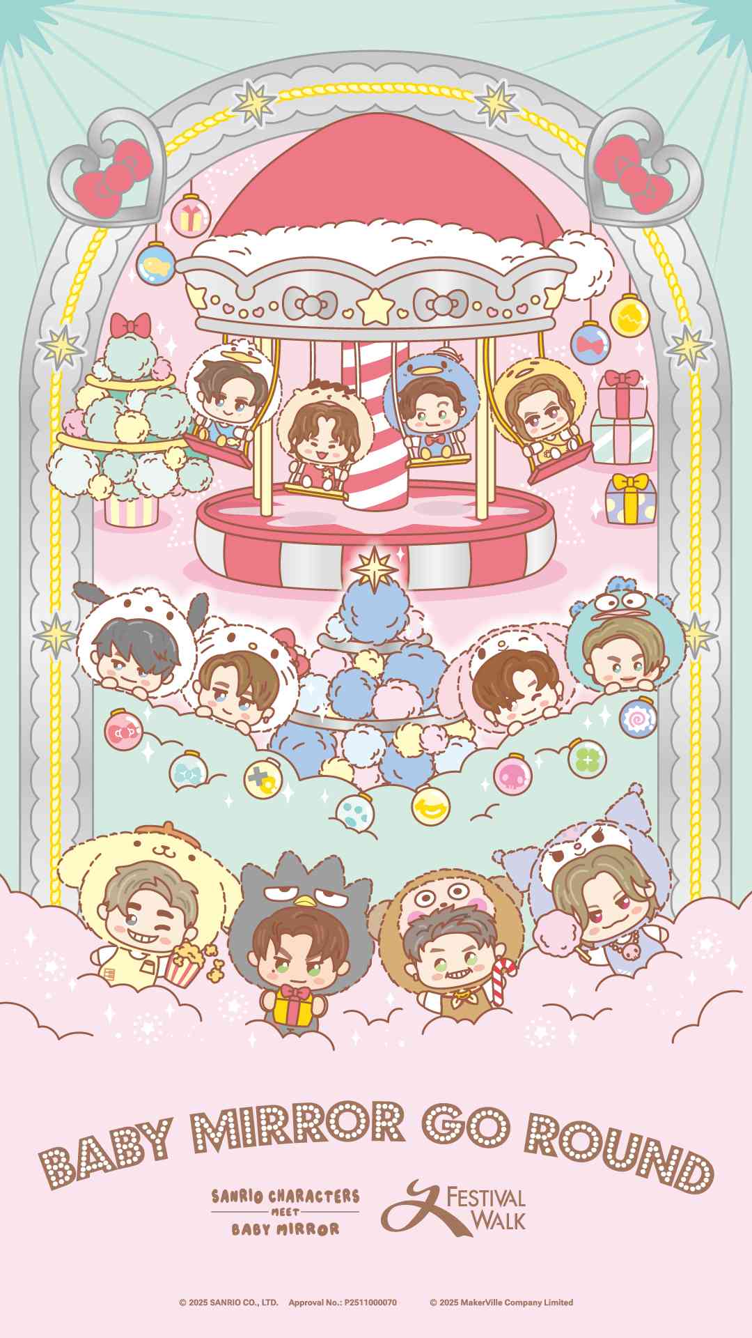 九龍塘又一城｜「 BABY MIRROR GO ROUND」登陸香港又一城 SANRIO CHARACTERS 與 BABY MIRROR首度合作！BABY MIRROR全體成員換上Sanrio人氣角色服飾
