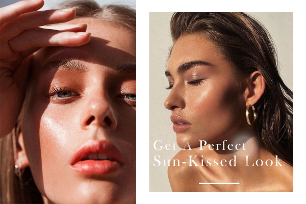 抹上陽光的吻痕，「3」字式化出仿曬效果