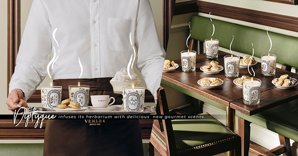 將巴黎咖啡館的香氣帶回家！Diptyque以Café Verlet的甜點為靈感，推出香甜誘人的香氛蠟燭