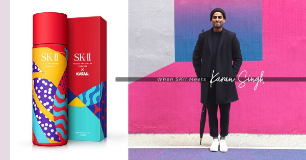 藝術家Karan Singh 與SK-II的合作，令神仙水成為聖誕限定的視覺藝術品
