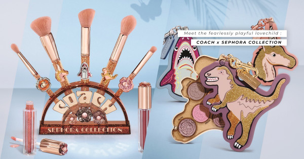 Sephora Collection×Coach限量彩妝系列登場！夢幻樂園Uni獨角獸腮紅、Rexy恐龍眼影，可作手袋掛飾！