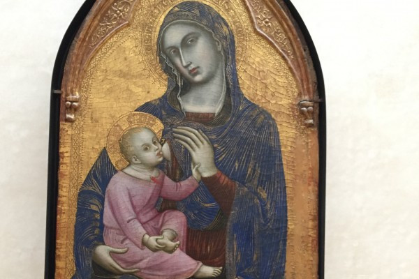 《餵奶的聖母與聖嬰》愈來愈具人性的聖像畫