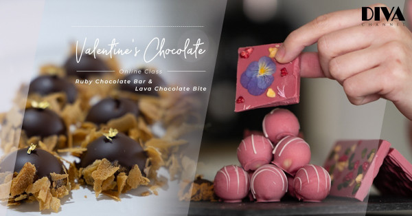 To my Sweet Valentine：自製粉紅碎花朱古力！送他/她from heart to bar的甜蜜滋味！