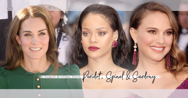 八月誕生石： 顏色繽紛的橄欖石、尖晶石、及红紋瑪瑙，哪種適合你？